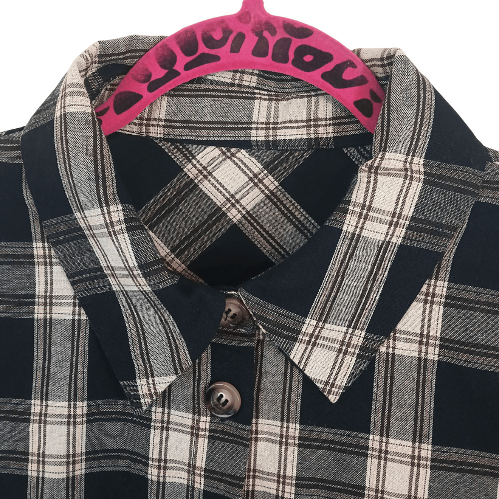 Cupshe Dress Women's Belted Sz Small Plaid Mini Shirt Dress  Button Down - Picture 9 of 10